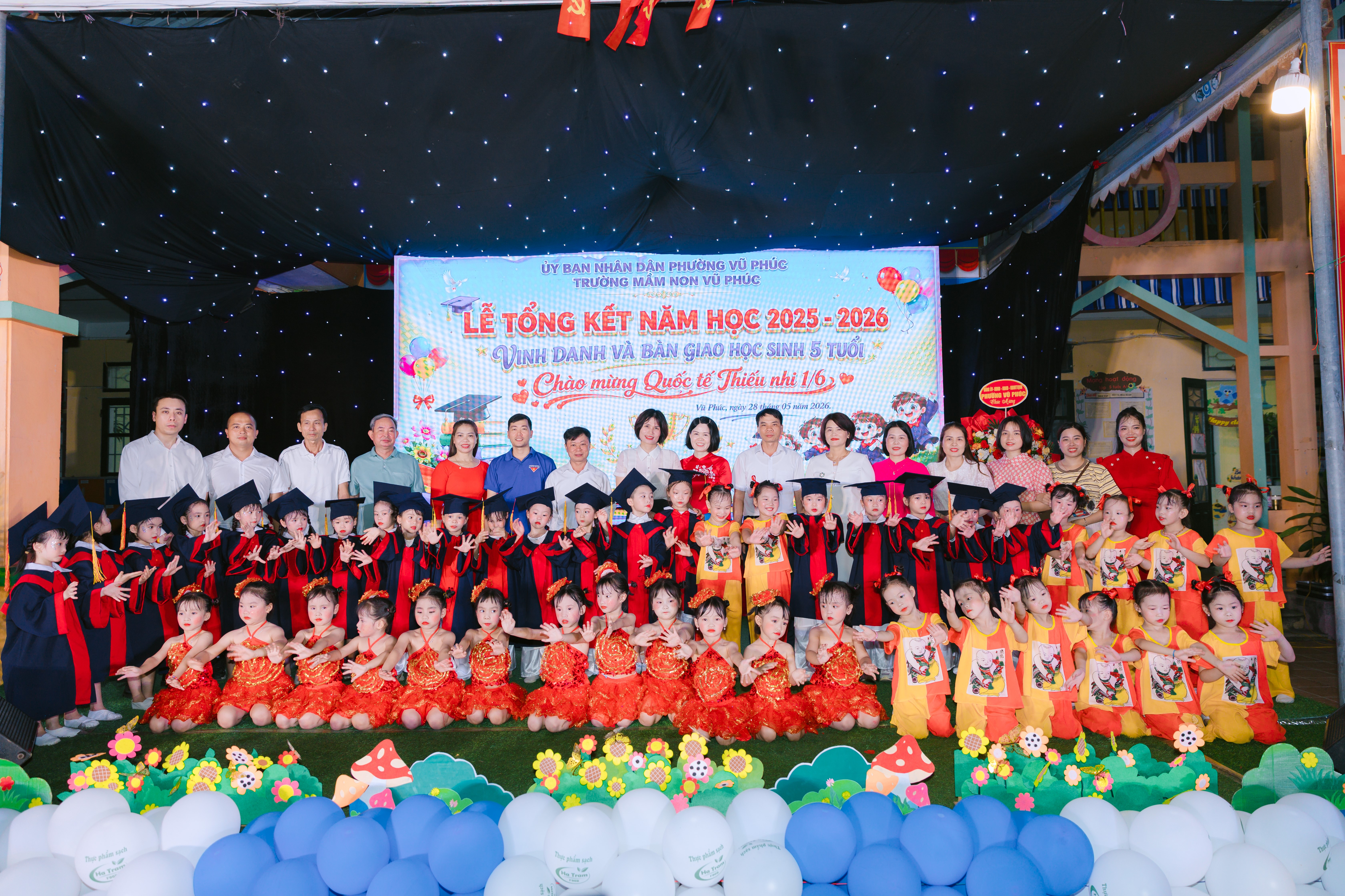 Trường Mầm non Vũ Phúc tổ chức “Lễ tổng kết năm học 2025 – 2026, vinh danh và bàn giao học sinh 5 tuổi, Chào mừng ngày Quốc tế thiếu nhi 1/6