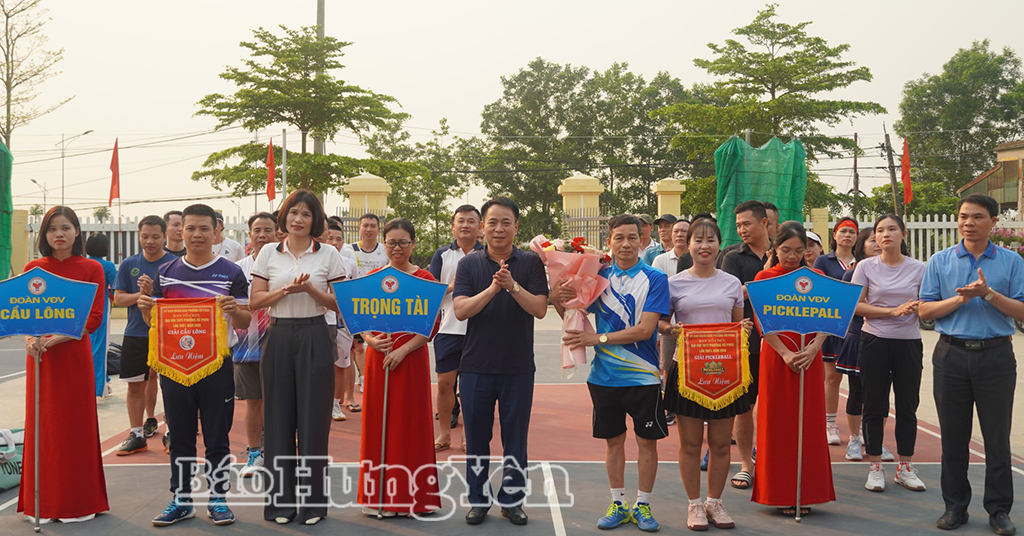 Khai mạc giải Pickleball và cầu lông phường Vũ Phúc năm 2026