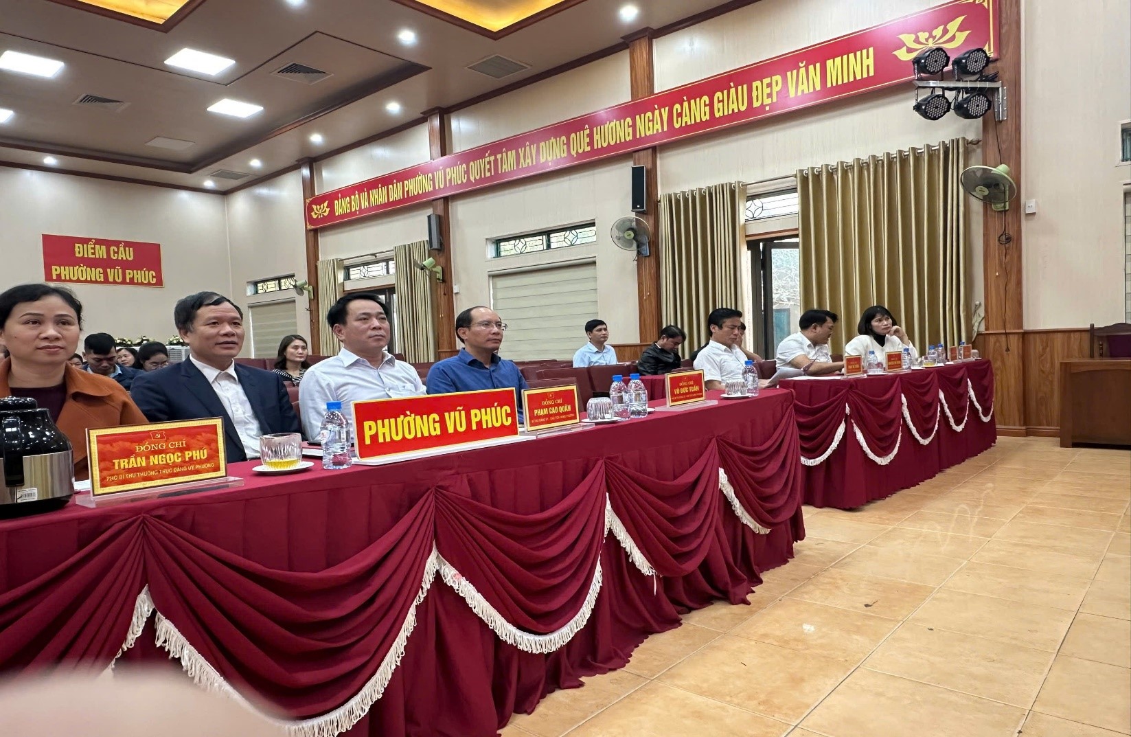 Phường Vũ Phúc dự Hội nghị trực tuyến toàn quốc Tổng kết công tác phòng, chống tham nhũng, lãng phí, tiêu cực nhiệm kỳ Đại hội XIII của Đảng
