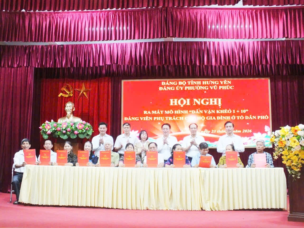 Phường Vũ Phúc ra mắt mô hình “Dân vận khéo 1+10” tại các tổ dân phố
