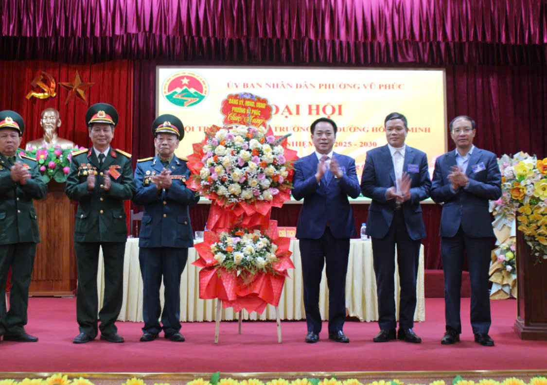 Đại hội Hội truyền thống Trường Sơn - Đường Hồ Chí Minh phường Vũ Phúc lần thứ I, nhiệm kỳ 2025 - 2030