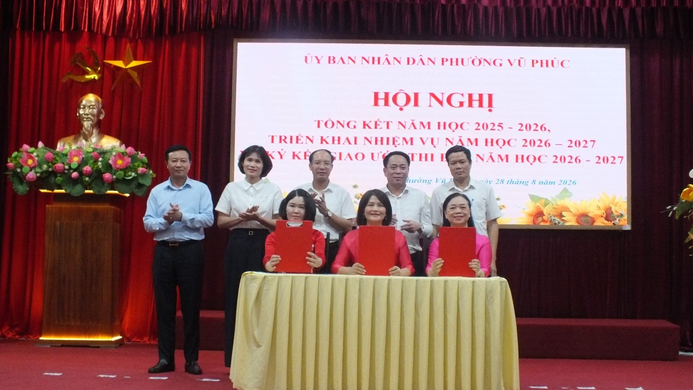 Phường Vũ Phúc: Ổn định tổ chức, nâng cao chất lượng giáo dục sau sắp xếp