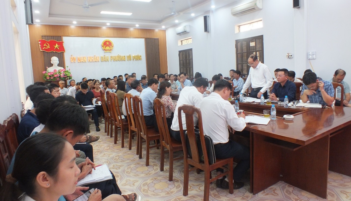 Phường Vũ Phúc triển khai công tác đo đạc, lập hồ sơ địa chính và xây dựng cơ sở dữ liệu đất đai
