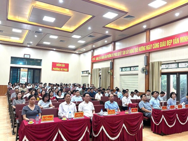 Phường Vũ Phúc: Hội nghị toàn quốc nghiên cứu, học tập, quán triệt Nghị quyết Hội nghị lần thứ ba Ban chấp hành Trung ương đảng khóa XIV