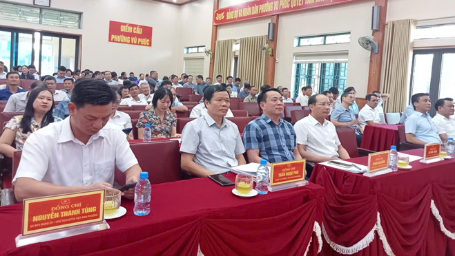 Phường Vũ Phúc tham gia Hội nghị nghiên cứu, học tập, quán triệt và triển khai thực hiện một số Nghị quyết, Chỉ thị của Bộ Chính trị